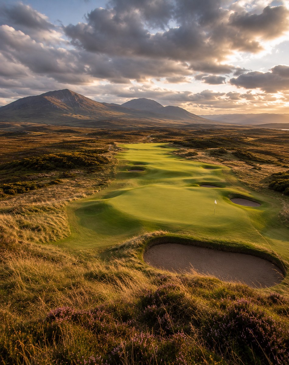 Windswept moorland hole