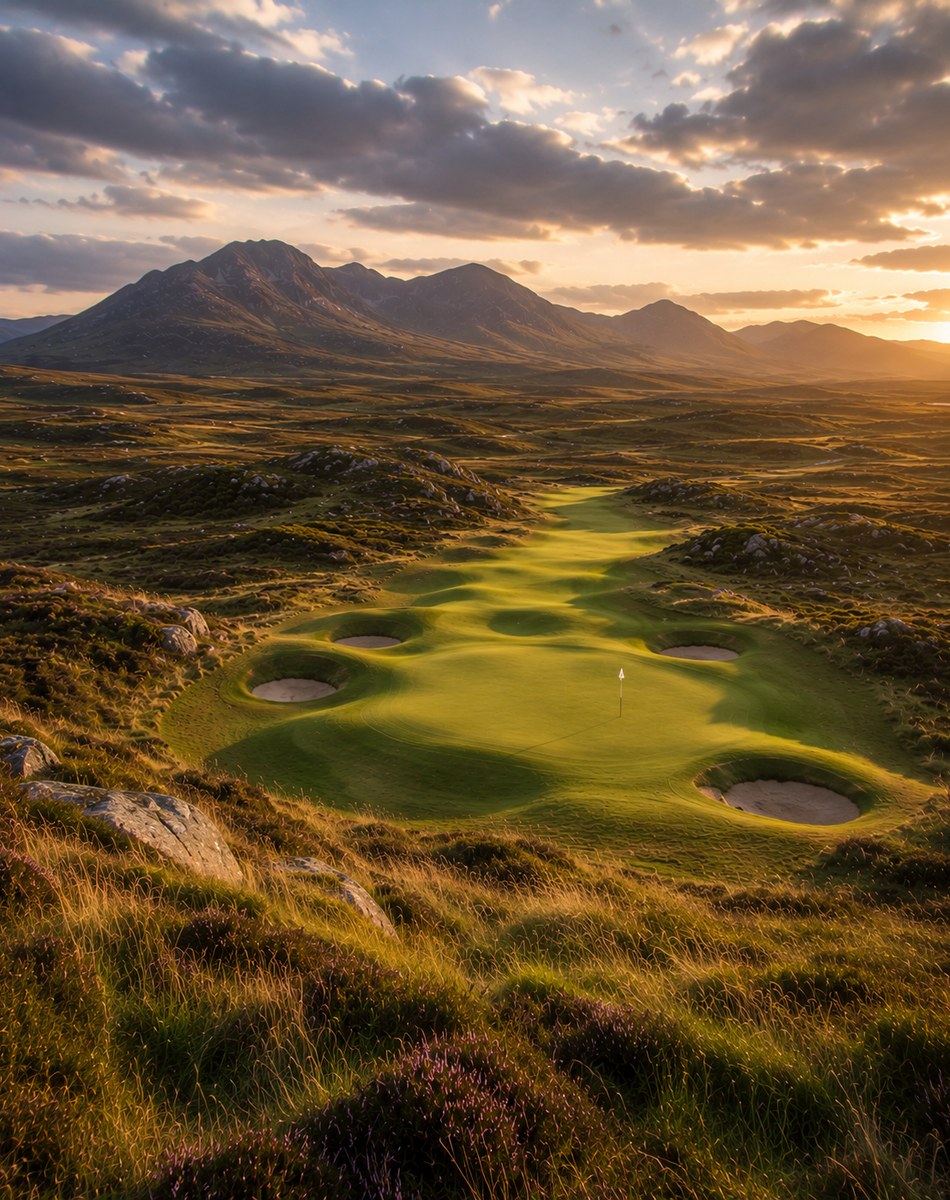 Sweeping highland green