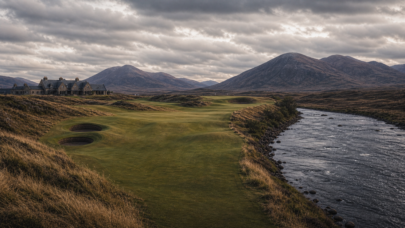 Draft image for Hole 1, The Right Hand.