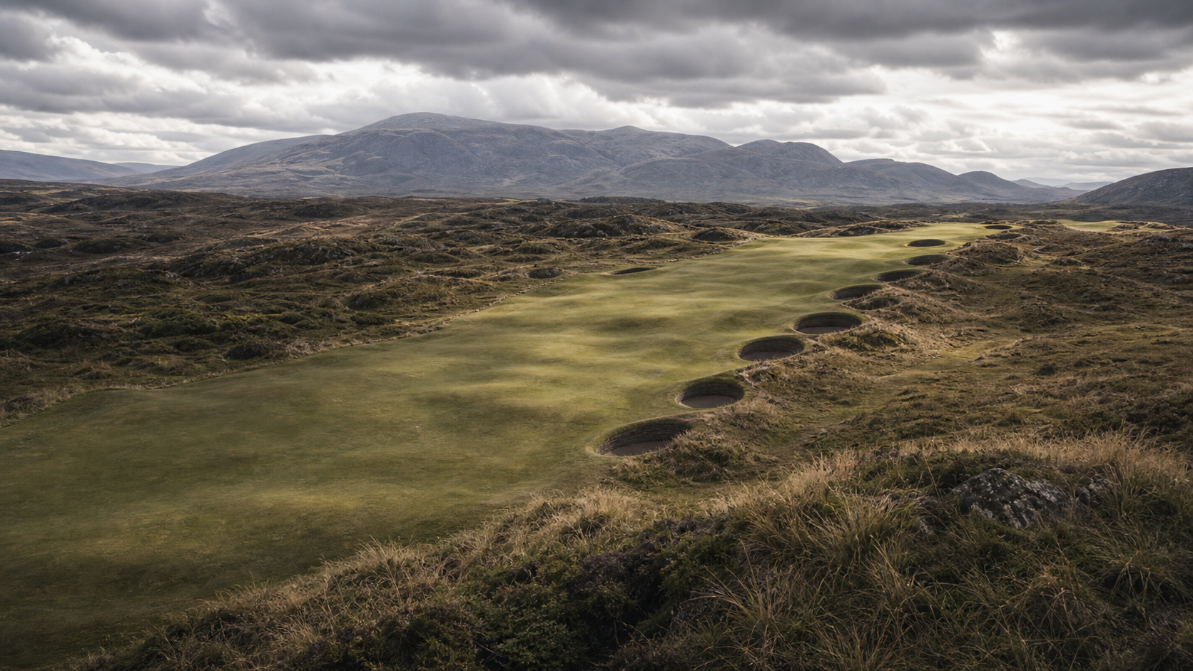 Draft image for Hole 4, The Crooked Mile.